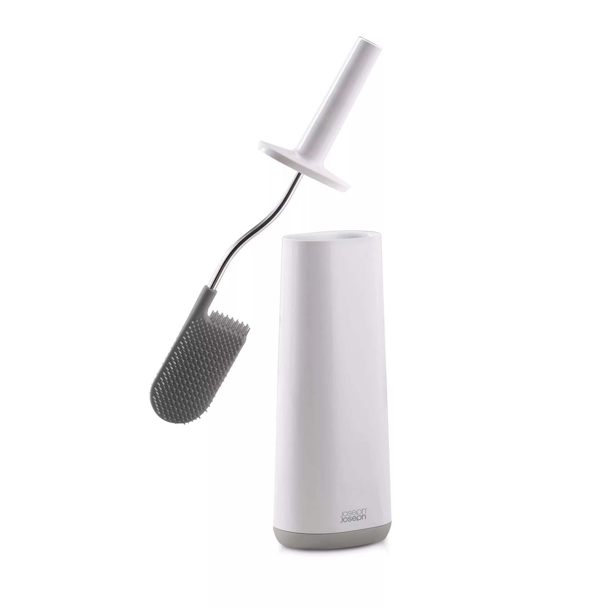 joseph-joseph-cepillo-inteligente-flex-con-soporte-300312-02 Cepillo escobilla Flex con soporte para inodoro - Gris - Imagen 1
