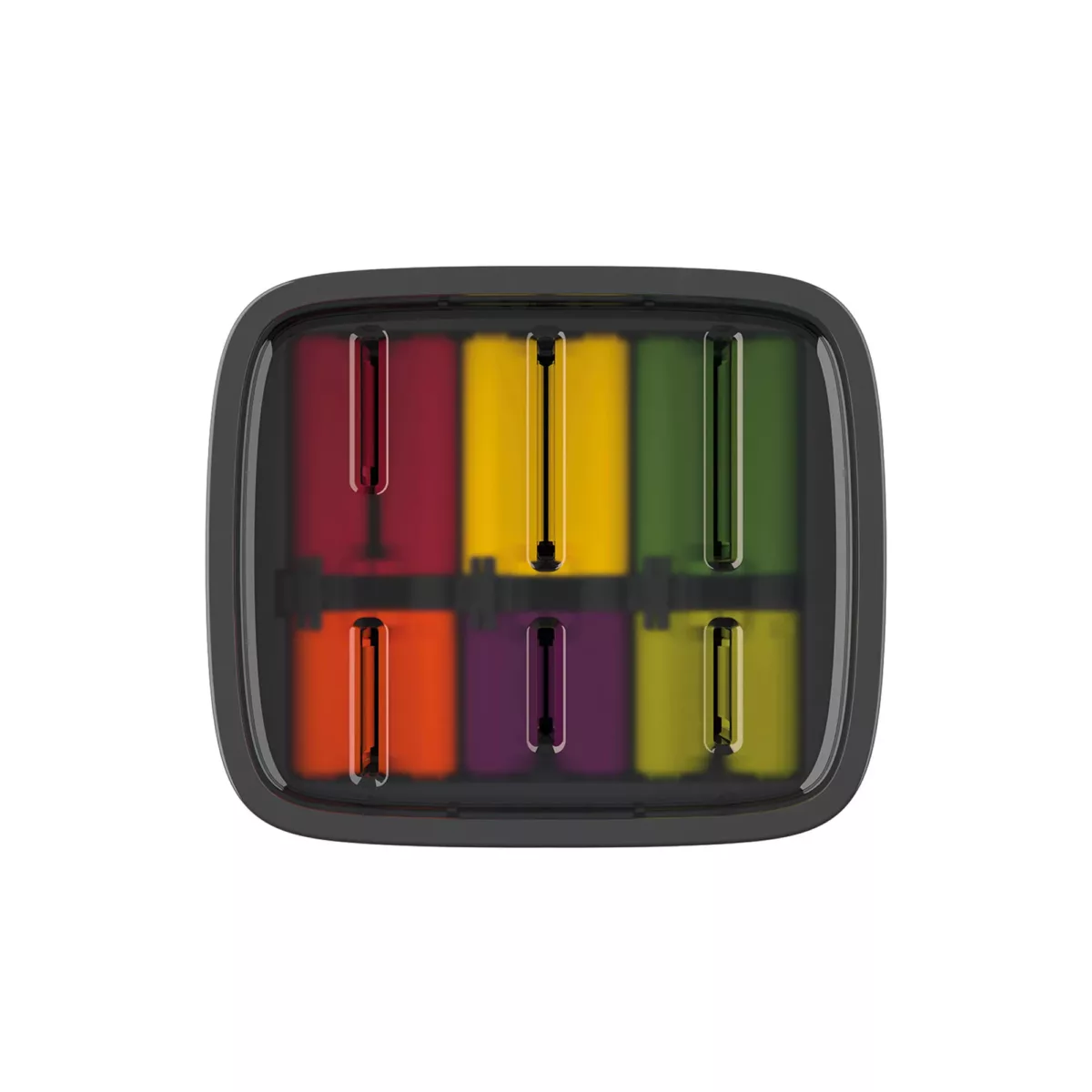 Cepo de 6 cuchillos LockBlock acero inoxidable - Imagen 3