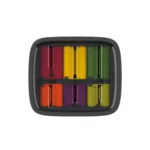 Cepo de 6 cuchillos LockBlock acero inoxidable - Imagen 3