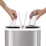 Cesto de residuos Reciclador 6 Litros Split Acero inox - Imagen 6