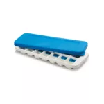 Cubetera con tapa apilable QuickSnap Plus - Azul