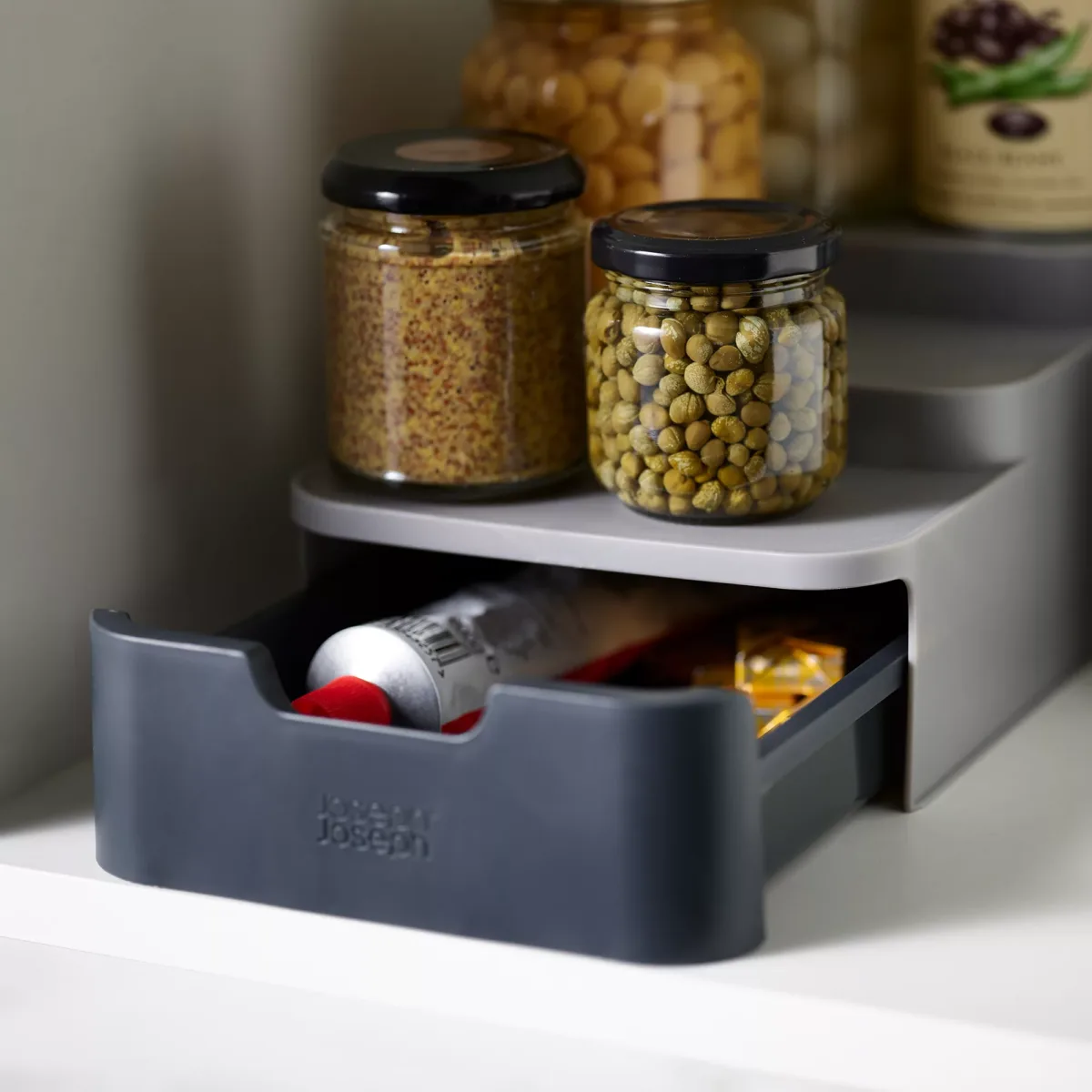 Organizador escalonado compacto con cajón 3 niveles CupboardStore - Imagen 4