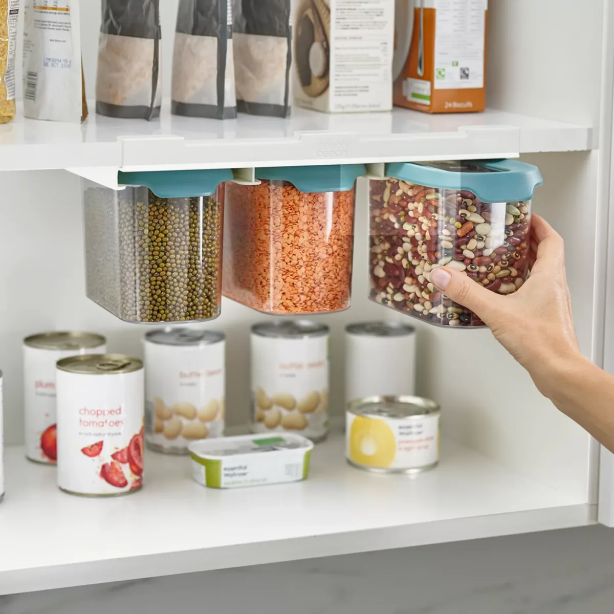 Set de recipientes contenedores para almacenamiento CupboardStore x3 1.3l - Imagen 3