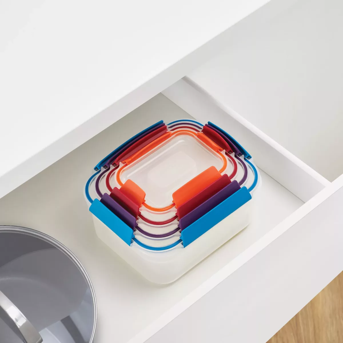 joseph-joseph-set-nest-lock-tupper-x4-multi-size-multicolor-81090-300271-03 Set de 4 contenedores Nest Lock - Imagen 1
