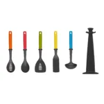 Juego de utensilios Duo X5 con soporte carrusel
