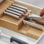 Organizador de cuchillos de Bambú 2 niveles Grande DrawerStore - Bambu - Imagen 6