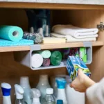 Organizador CupboardStore large estante para alacena - Gris