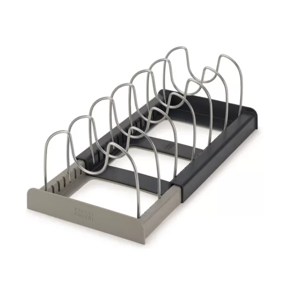 Organizador de sartenes tapas y moldes expandible DrawerStore - Gris