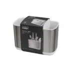 Porta cepillos de dientes Grande acero inoxidable - Plateado