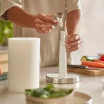 Porta rollo de papel de cocina Push & Tear - Blanco