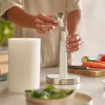 Porta rollo de papel de cocina Push & Tear - Blanco - Imagen 4