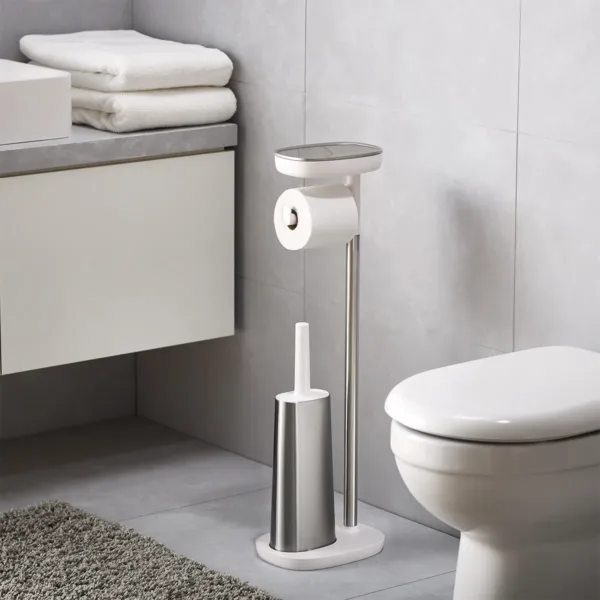Porta rollo papel higiénico + escobilla EasyStore