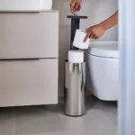 Portarrollos de papel higiénico Luxe acero inoxidable - Plateado
