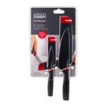 Set de 2 cuchillos con afilador Slice & Sharpen - Negro - Imagen 4