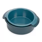 Set de 2 moldes redondos para horno antiadherente Nest Bake - Azul - Imagen 2