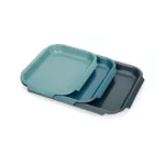 Set de 3 bandejas para horno antiadherente Nest Bake - Azul - Imagen 4