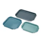Set de 3 bandejas para horno antiadherente Nest Bake - Azul - Imagen 2