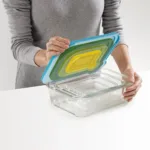 Set de 4 contenedores de almacenamiento taper Nest Glass - Multicolor