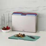 Set de 4 tablas para cortar con estuche Folio Large - Gris