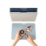 Set de 4 tablas para cortar con estuche Folio Large - Gris claro - Imagen 3