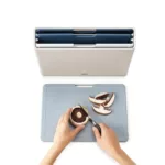 Set de 4 tablas para cortar con estuche Folio Large - Gris claro - Imagen 5