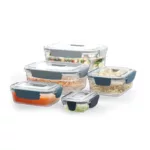 Set de 5 contenedores de alimentos Nest Lock - Azul - Imagen 4