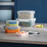 Set de 5 contenedores de alimentos Nest Lock - Azul