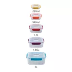 Set de 5 contenedores de alimentos Nest Lock - Multicolor - Imagen 4