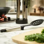 Set de 5 utensilios acero inoxidable con soporte Elevate - Plateado - Imagen 4