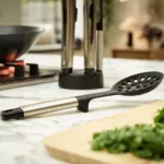 Set de 5 utensilios acero inoxidable con soporte Elevate - Plateado - Imagen 7