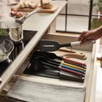 Set de 5 utensilios ergonómicos con bandeja organizadora Elevate