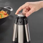 Set de 5 utensilios de silicona Elevate con soporte giratorio - Negro - Imagen 5