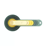 Set de 8 cucharas y tazas medidoras Nest Measure - Verde - Imagen 3