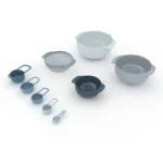 Set de 9 bowls apilables y accesorios de cocina Nest plus – Azul - Imagen 4