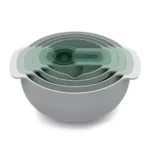 Set de 9 bowls apilables y accesorios de cocina Nest plus – Verde - Imagen 2