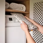 Tela manta para planchar sobre la mesa Swift - Beige - Imagen 4