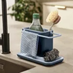 Organizador de bacha Caddy con drenaje Gris