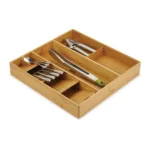 Organizador de cubiertos utensilios bambú DrawerStore - Imagen 2
