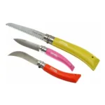 Set 3 cuchillos jardinería acero inox y carbono - Imagen 2