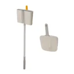 Set pala de residuos + Escoba con soporte para pared Cleantech