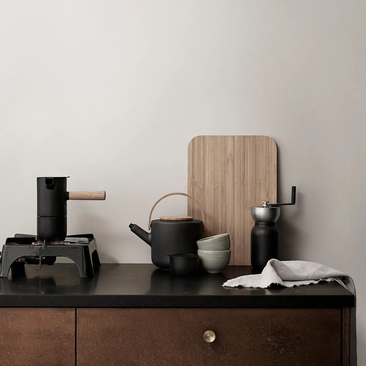 stelton-cafetera-espresso-250-ml-negro-stelton-420-STA420B102-02 Cafetera espresso Collar 250 ml - Imagen 1