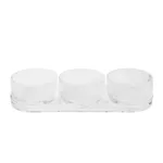 Set de 3 cuencos de vidrio con bandeja Pilastro - Vidrio - Imagen 2